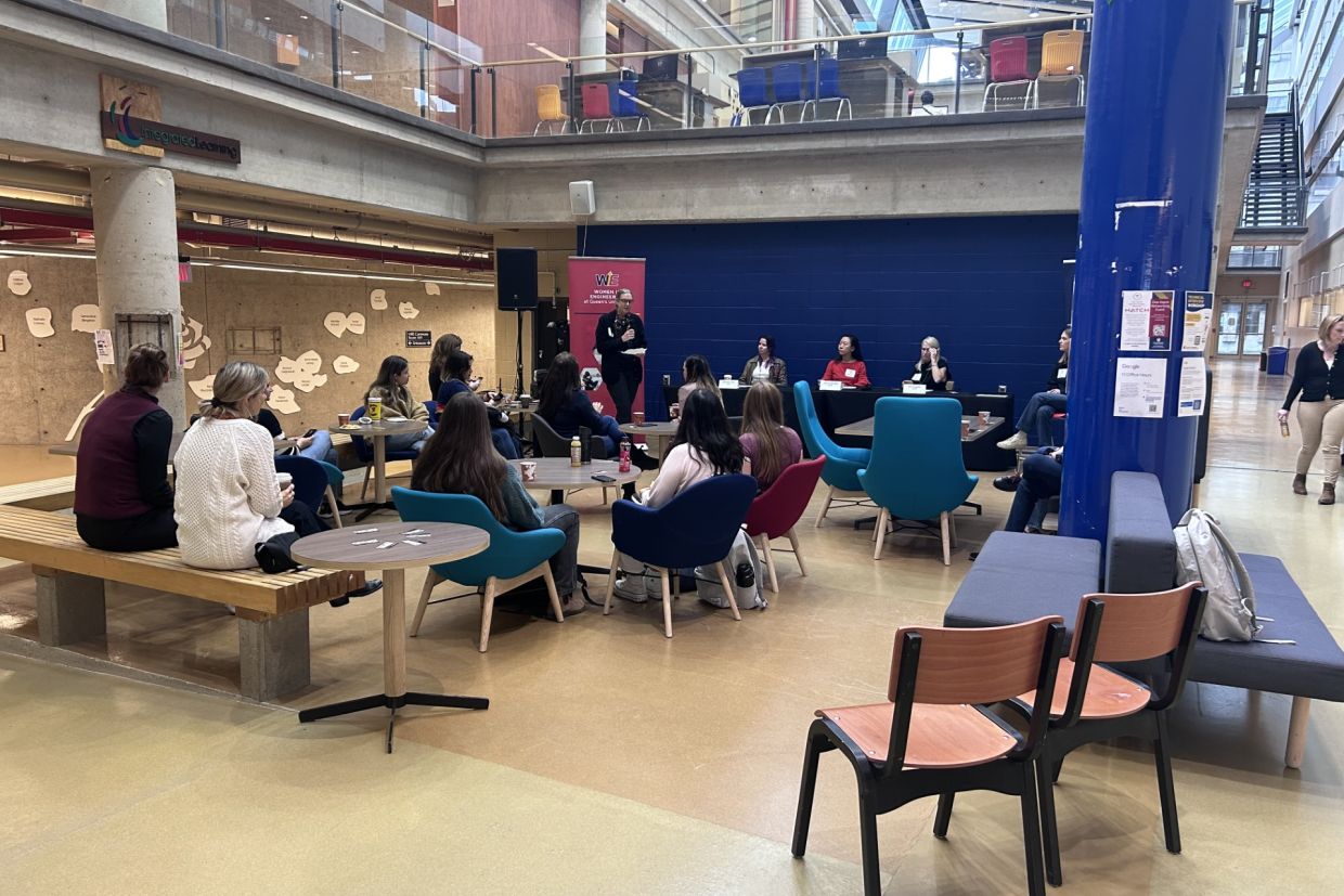 The Women in Engineering Panel in Beamish Munro Hall 2023