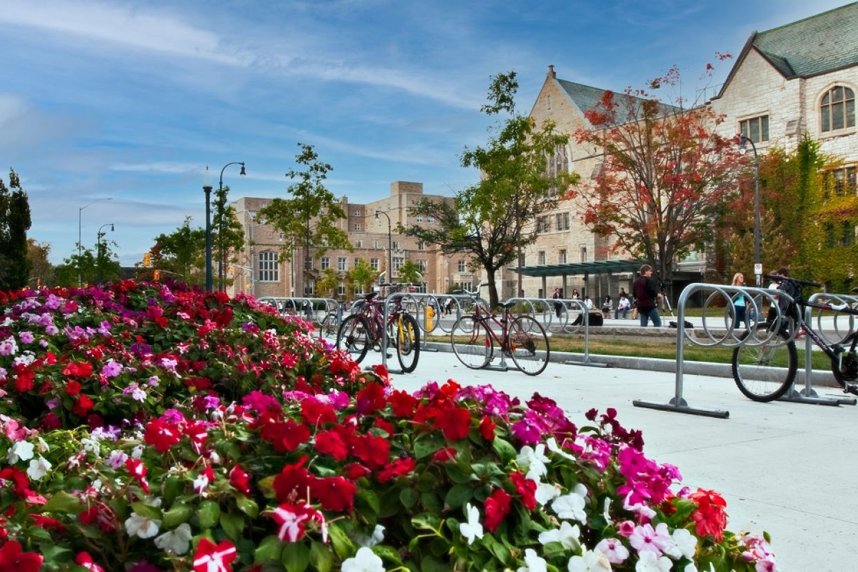 view of queen's campus