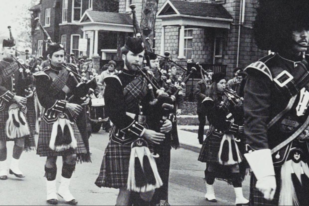 Queen's bands perform in 1950s