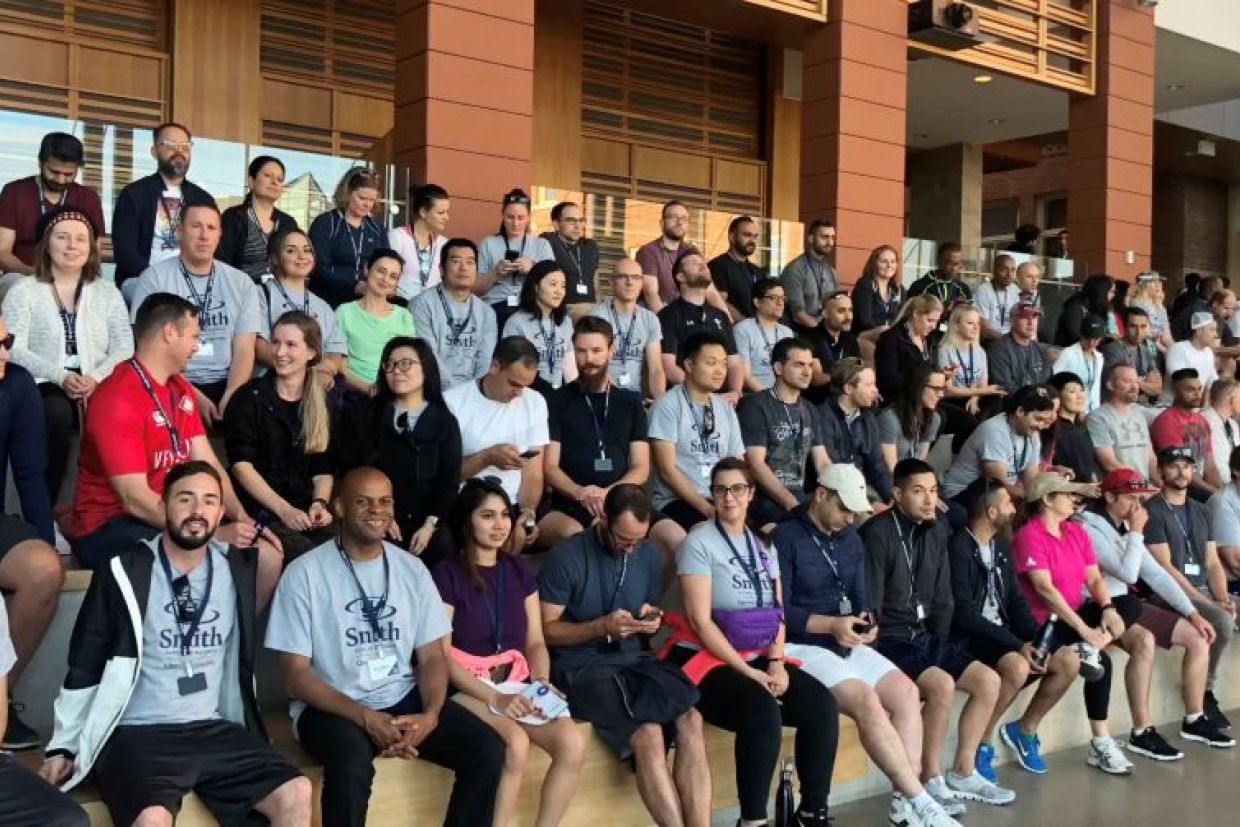 EMBA'21 Class photo in Goodes Commons