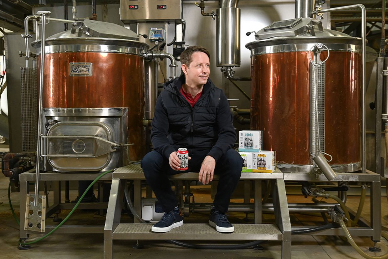 Ted Fleming, Sc’01, Artsci’02, is the founder of Partake Brewing. 