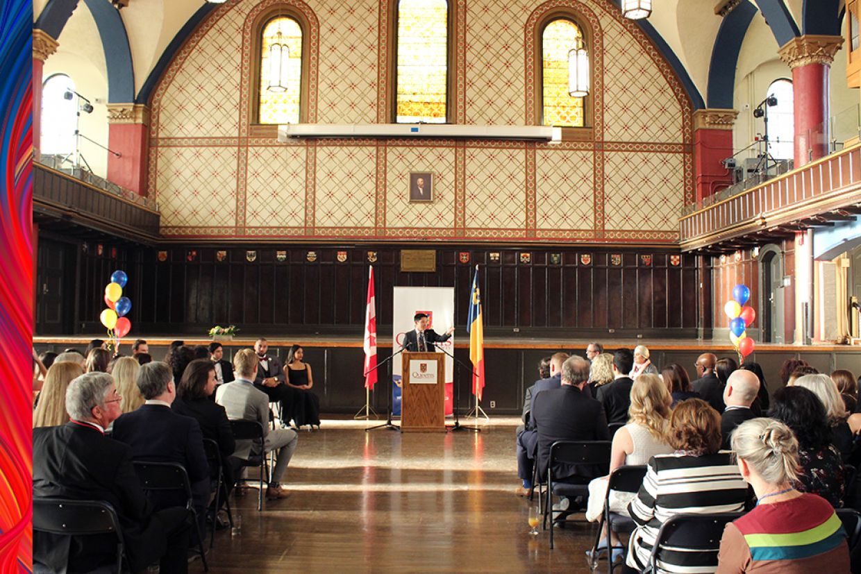 Tricolour Society ceremony at Grant Hall