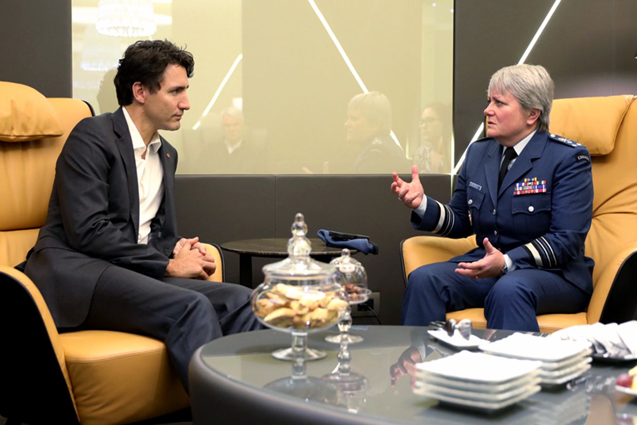 PM Justin Trudeau meets with Christine Whitecross