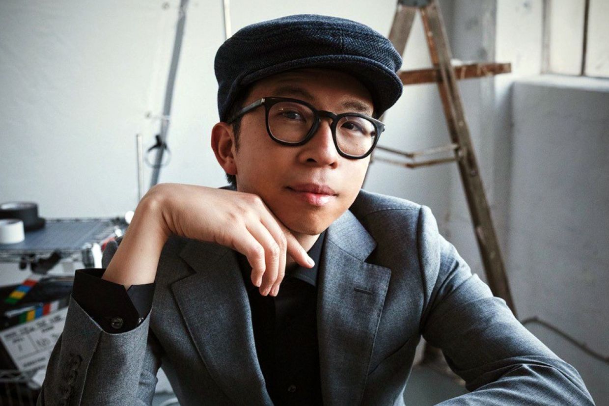 Justin Wu, Artsci’08, in his director's chair. 