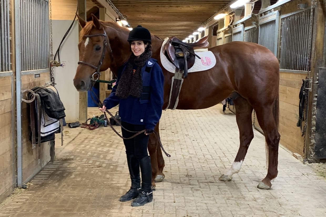 Serina Timperio at Ironstone Stables.