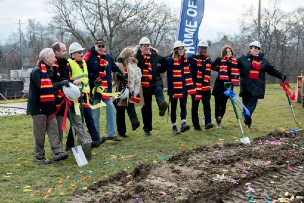 [Ground breaking ceremony for Richardson Stadium]