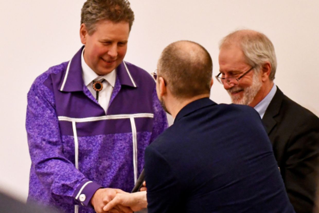 Mark Green and Principal Deane