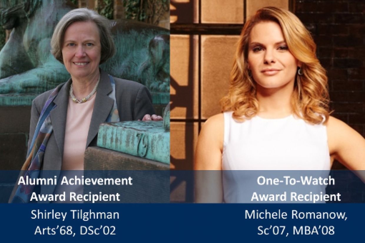 Shirley Tilghman and Michele Romanow