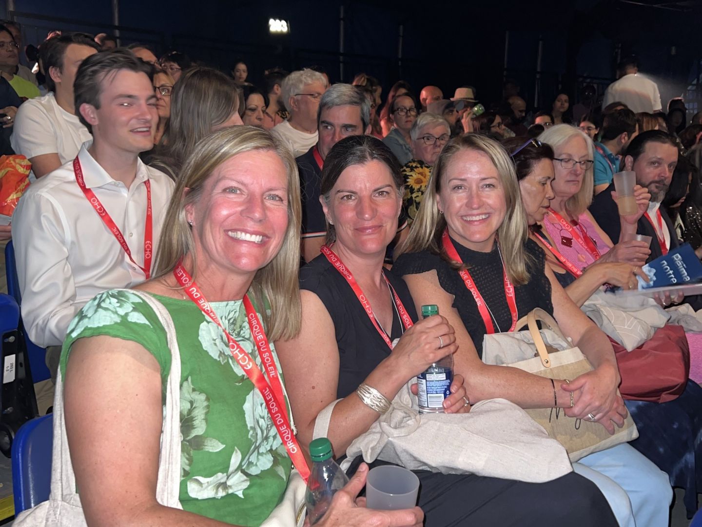 Three women at alumni event