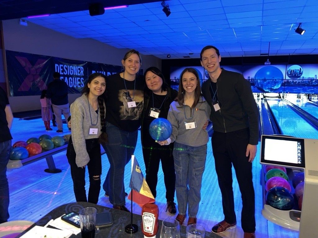 five alumni bowling