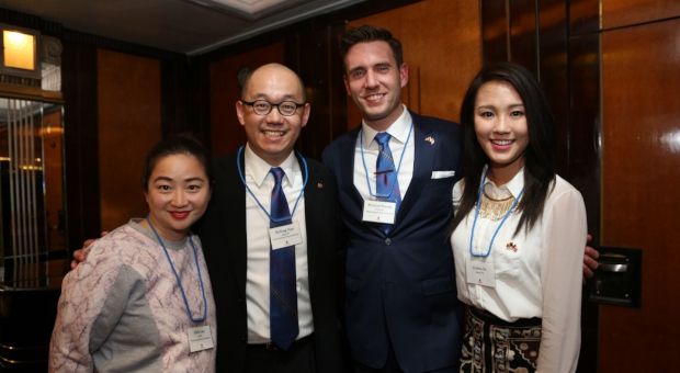 Alumni at reception