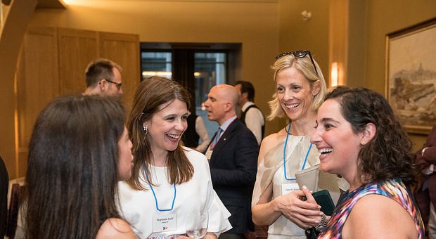 Alumni at reception