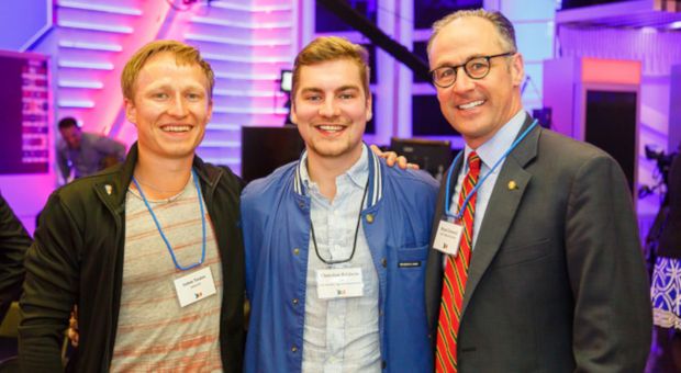 Alumni at event