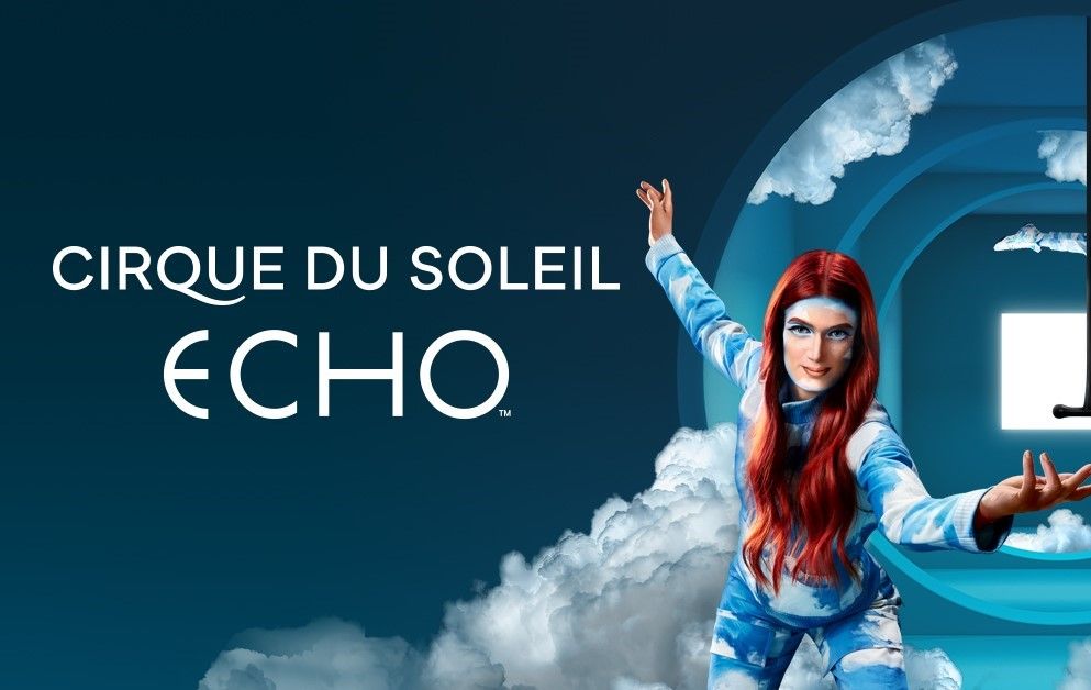Cirque du Soleil: Echo. Girl among clouds.