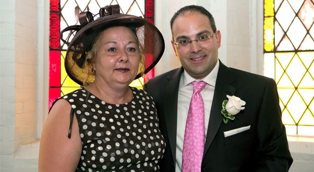 Stacy Kelly with his mother, Jacqueline Hodgins Kelly. Photo by Greg Black