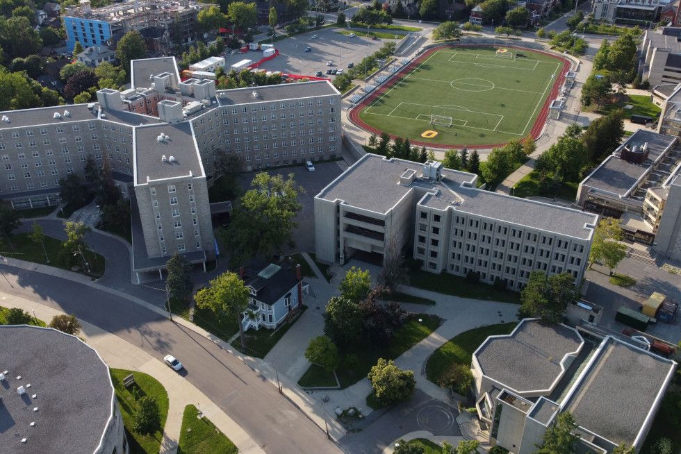 Aerial view of campus.
