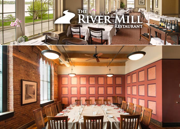 River Mill restaurant dining areas