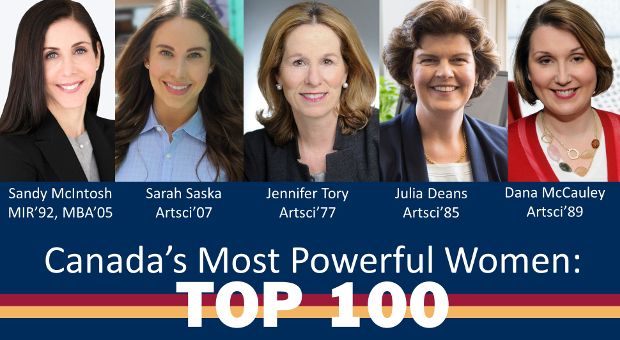 Queen's Alumni on Canada's 100 Most Powerful Women List
