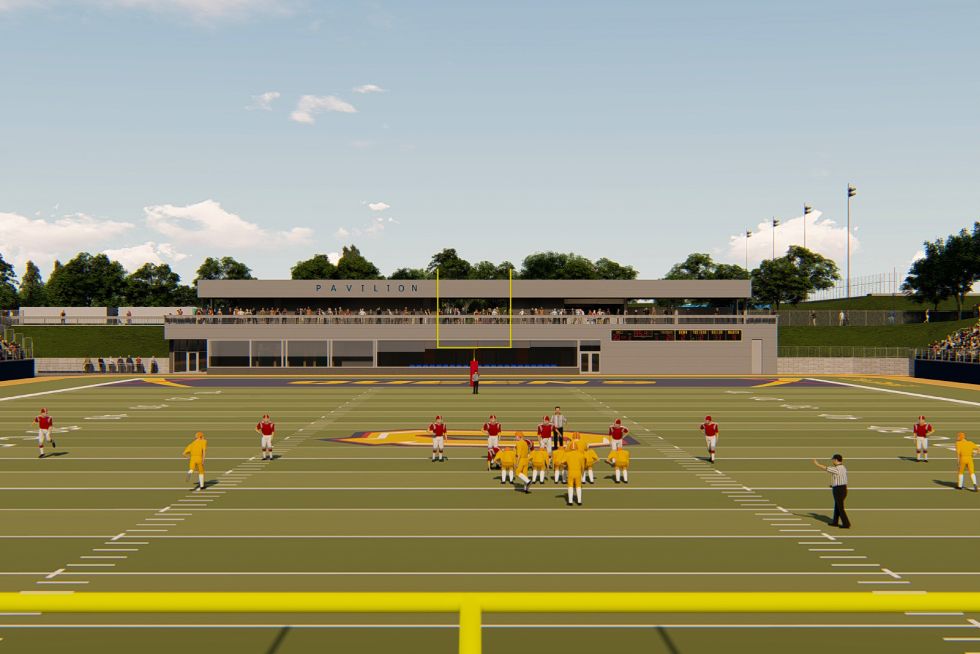 Artists rendering of the completed Lang Pavilion