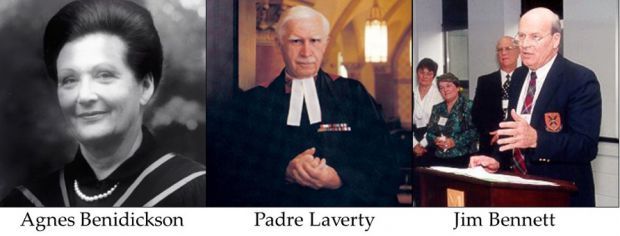 Agnes Benidickson, Padre Laverty and Jim Bennett
