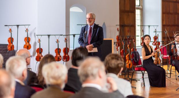 Principal Patrick Deane at memorial concert