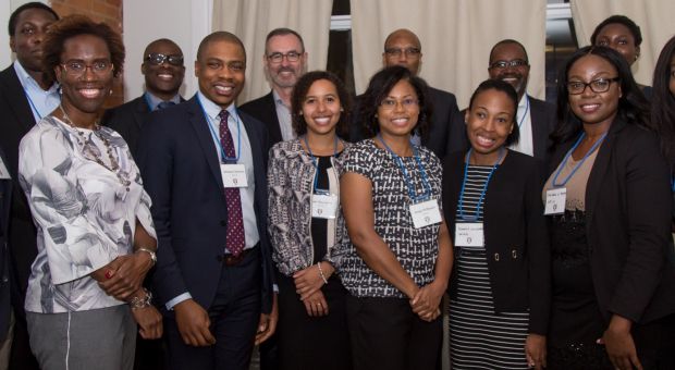 Group photo of Black Law Students' Association Toronto event