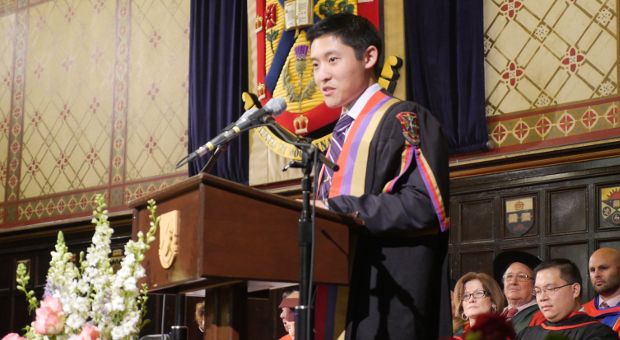Cam Yung at convocation 2017