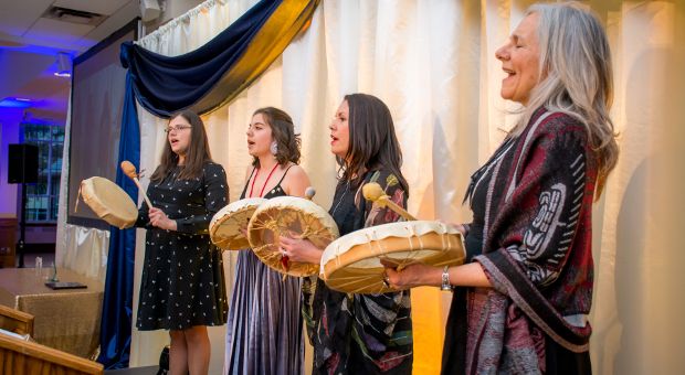 An acknowledgement of Indigenous land with song 