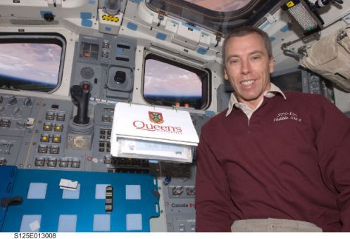 Dr. Andrew Feustel in space 