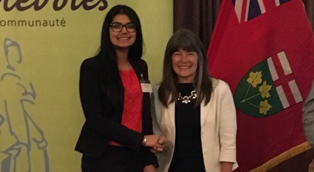 [Jasmit De Saffel with MPP Sophie Kiwala]