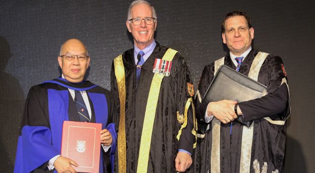 Justice Pang, Chancellor Leech and Principal Woolf