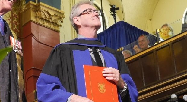 [Piers Handling receives his Queen's honorary degree]