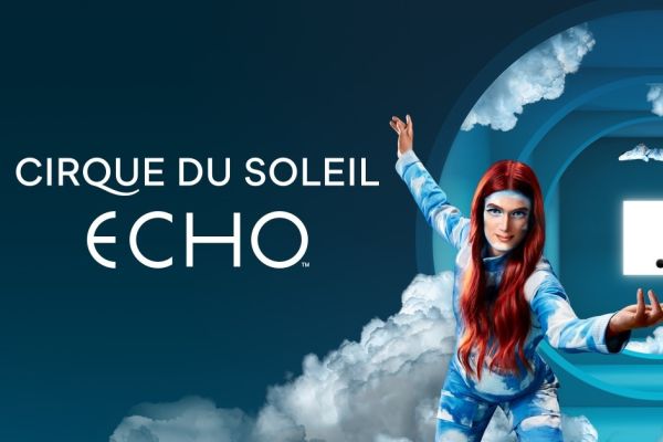 Cirque du Soleil: Echo. Girl among clouds.