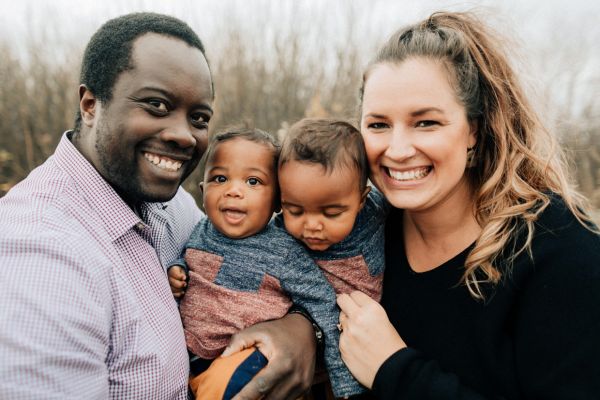 Kasmet Niyongabo and his family