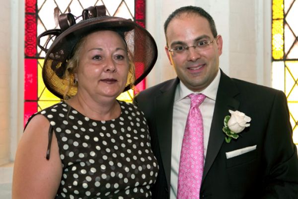 Stacy Kelly with his mother, Jacqueline Hodgins Kelly. Photo by Greg Black