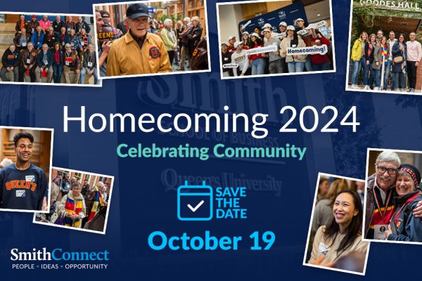 Homecoming 2024. Celebrating Community. SmithConnect. People. Ideas. Opportunity.