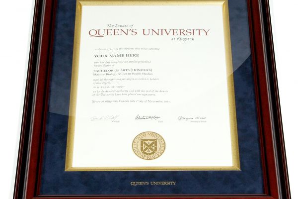 #6 Diplomat Satin Plus Frame with Suede Mat