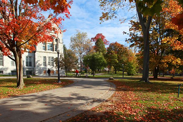 queen's campus in the fall