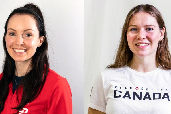 Paralympic athletes, Anne Fergusson, Sc’17, GDB’17, and Stef Reid, Artsci’06.