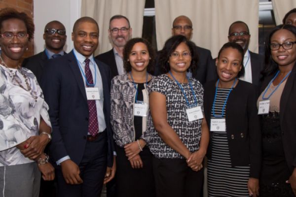 Group photo of Black Law Students' Association Toronto event