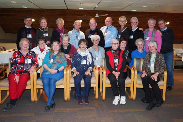 Members of Arts/PHE’73 at their 45th reunion in 2018.