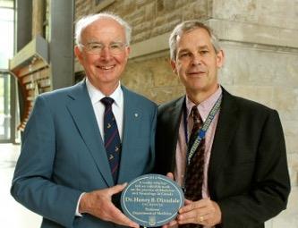 Dr. Henry B. Dinsdale (right) and Stephen L. Archer