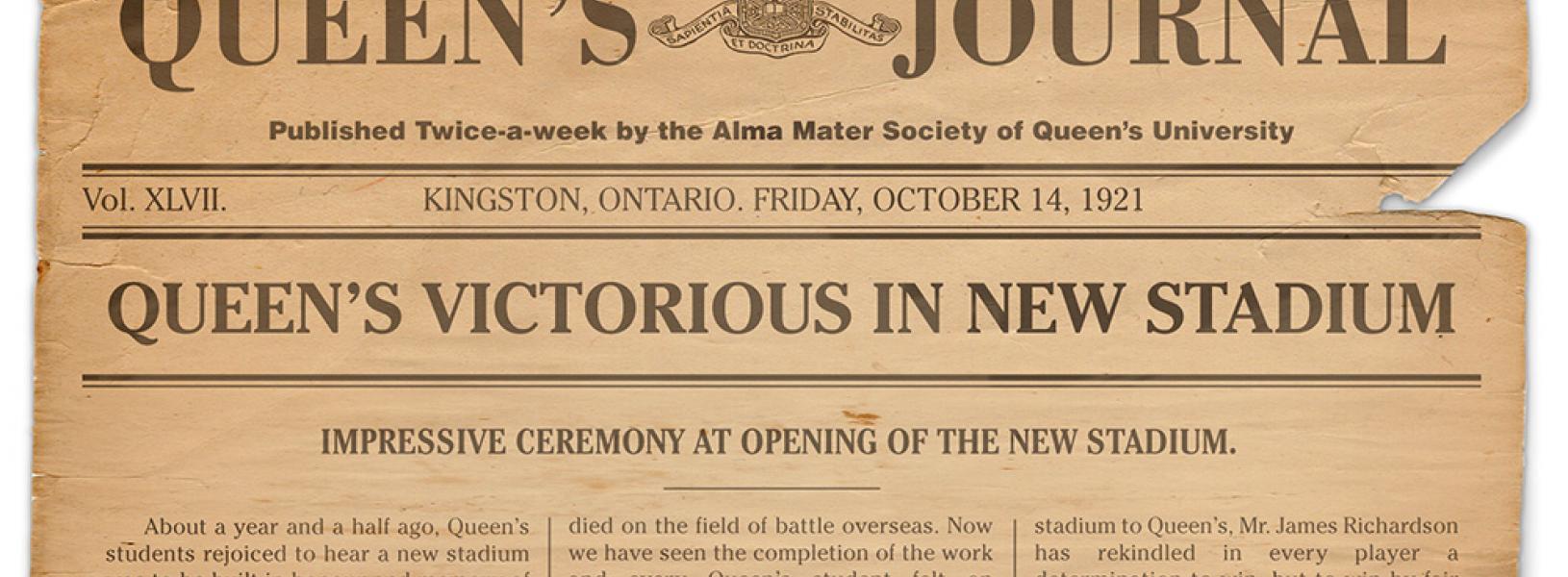 Queen's Journal from 1922.