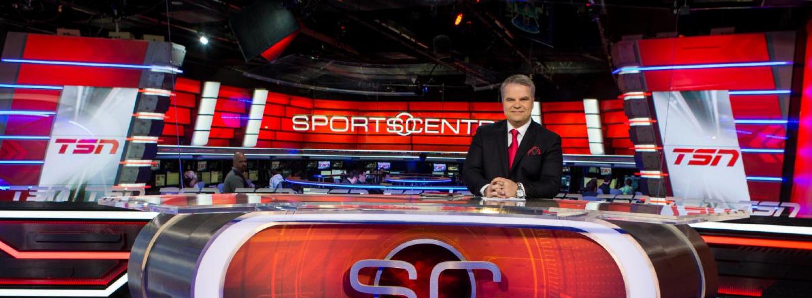 Rod Smith at work on SportsCentre.