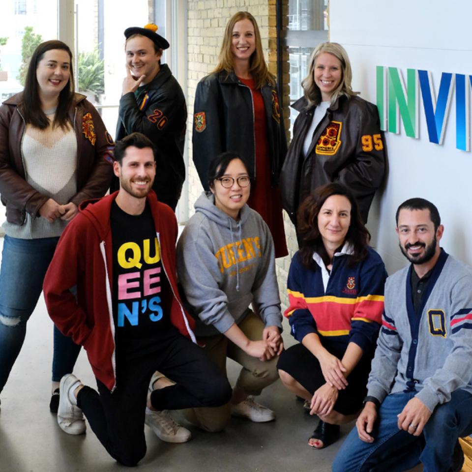 Seen at INVIVO are Sarah Collins, R. Brian Chafee, Jessica Adams, and Kristina Sauter (in the back row); Adam Zunder, Jenny Jun, Yelena Markovic, and Dan Eliasoph (in the front row). Joining the company too late to get in the photos was Avesta Rastan.