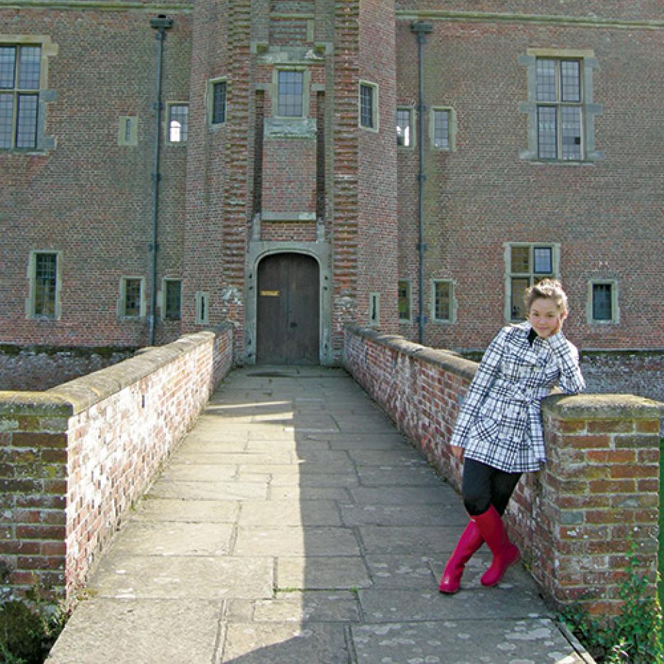 Sierra Megas on the bridge to Herstmonceux Castle