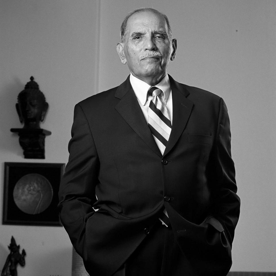 Black and white portrait of F. C. Kohli