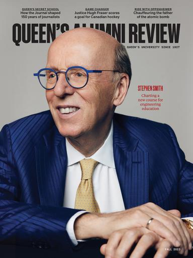 Cover of the Fall 2023 Queen's Alumni Review issue.