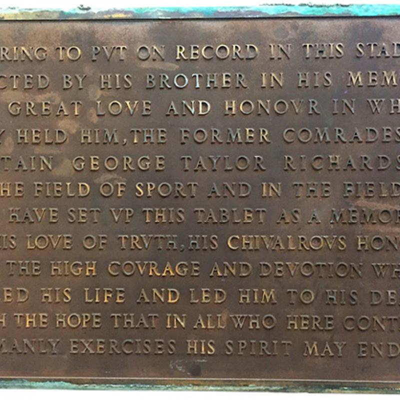 Bronze Tablet Plaque