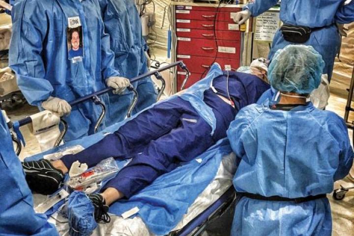  medics at the Ryan Larkin Field Hospital